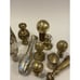 Vtg Huge Lot Antique Gold Tone Cane Handle Topper Ornate Silver Tone