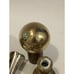 Vtg Huge Lot Antique Gold Tone Cane Handle Topper Ornate Silver Tone