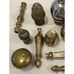 Vtg Huge Lot Antique Gold Tone Cane Handle Topper Ornate Silver Tone