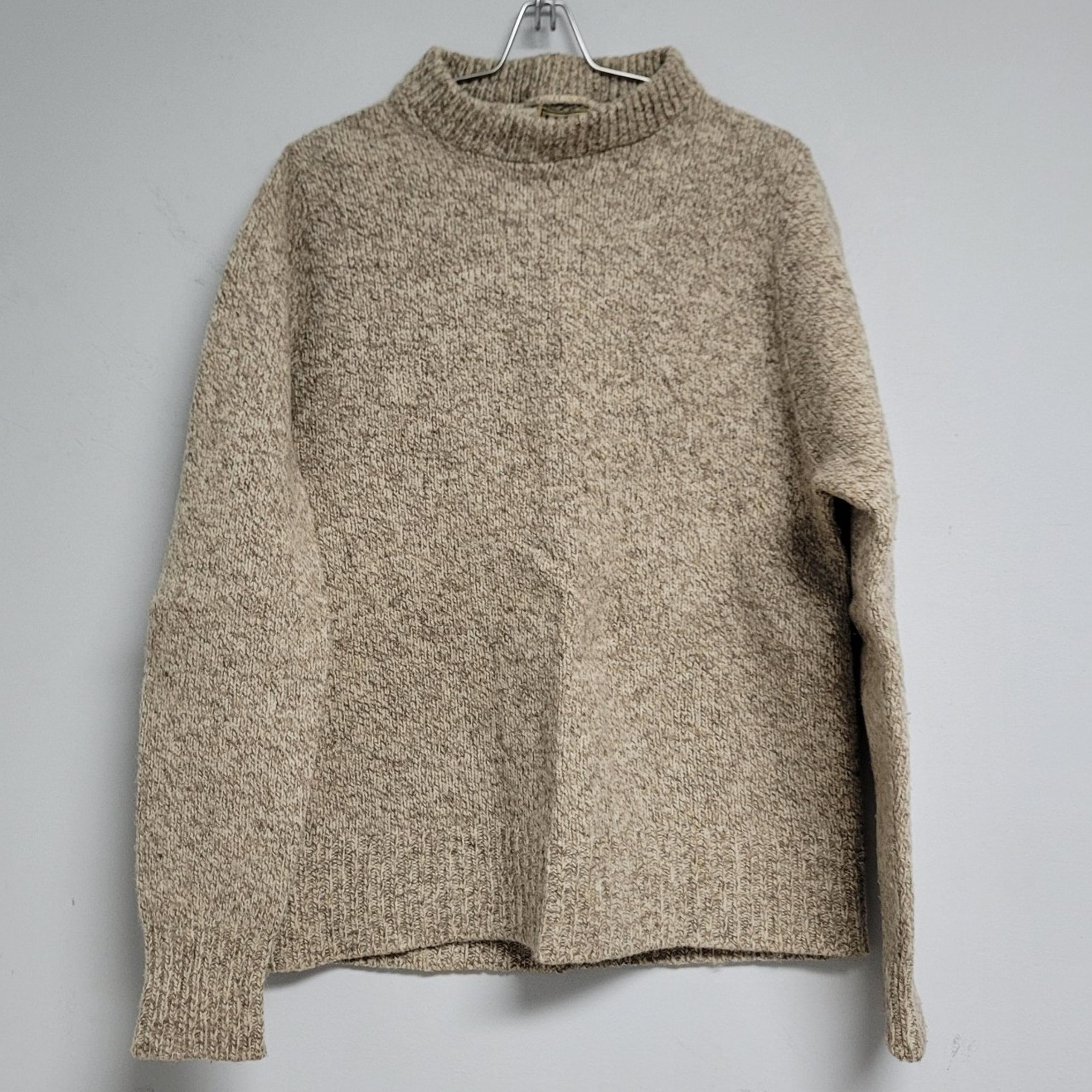 L.L. Bean Sweater Wool Nylon Pullover Crewneck Vintage Made in USA