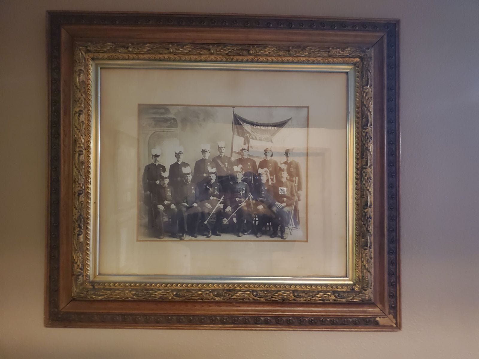Photo and frame. Knights Templar.