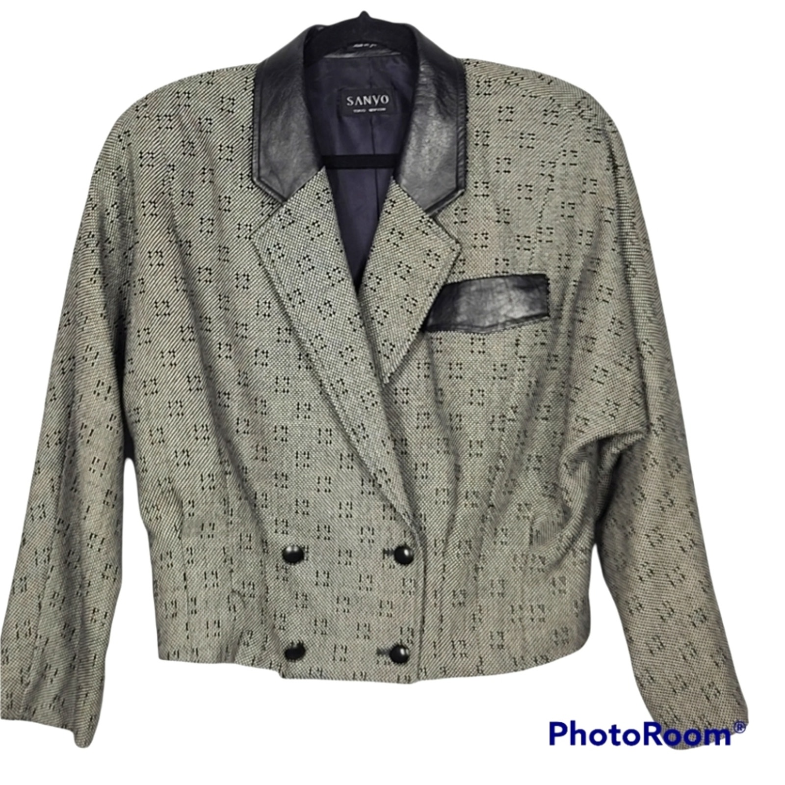 Vintage Sanyo Crop Double-breasted Blazer SZ 8