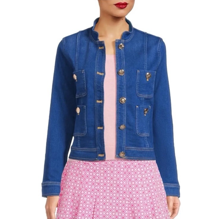 NWT Lilly Pulitzer Shepa Denim Jacket, Size M