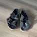 Birkenstock Arizona Shearling Suede Leather Slip On Sandals Men’s