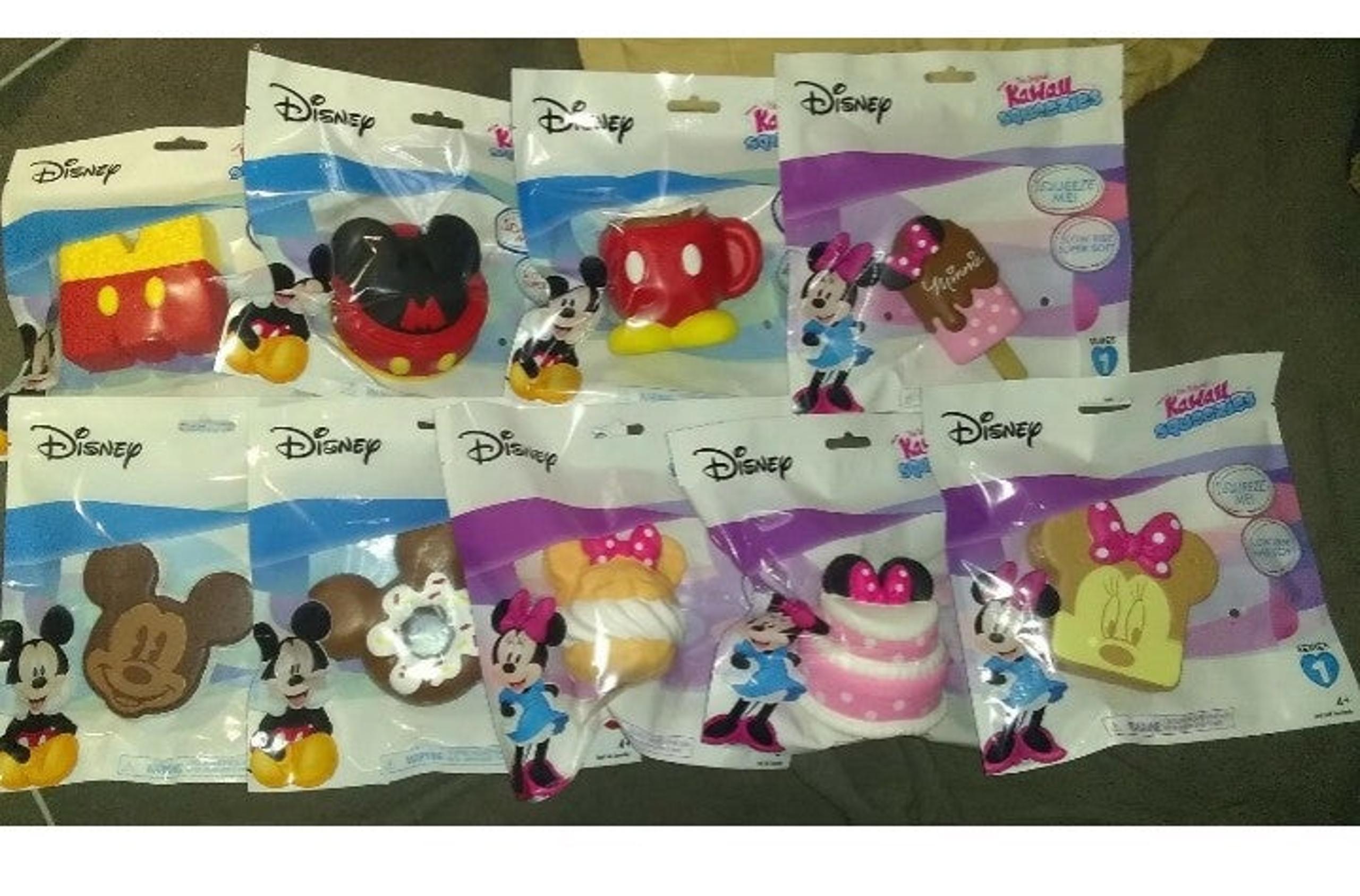 Disney Series 1 Kawaii Squeezies Lot of 9 NIB Mickey Minnie. Condition is "New".