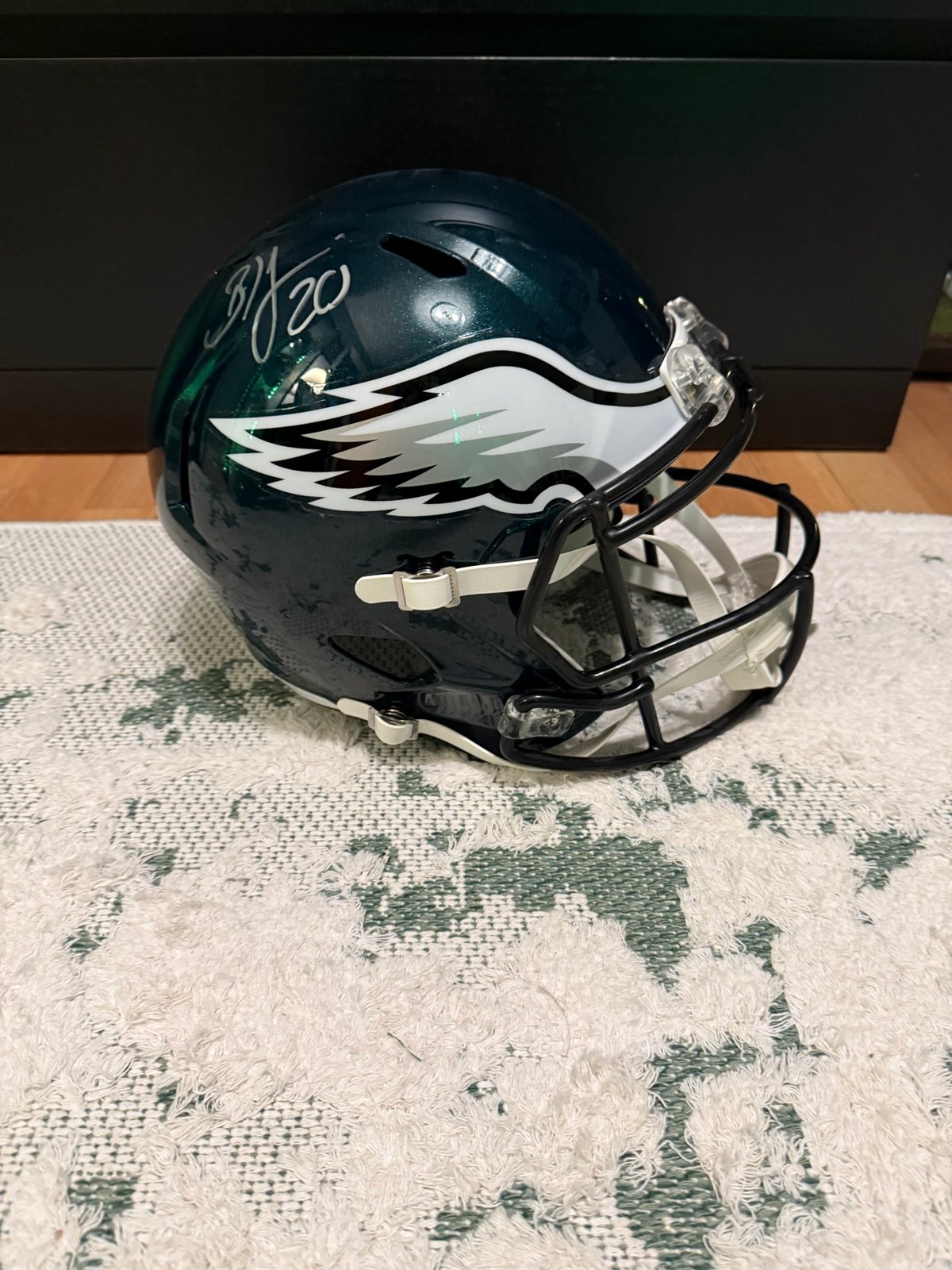 Brian Dawkins Signed full size replica Philadelphia Eagles helmet