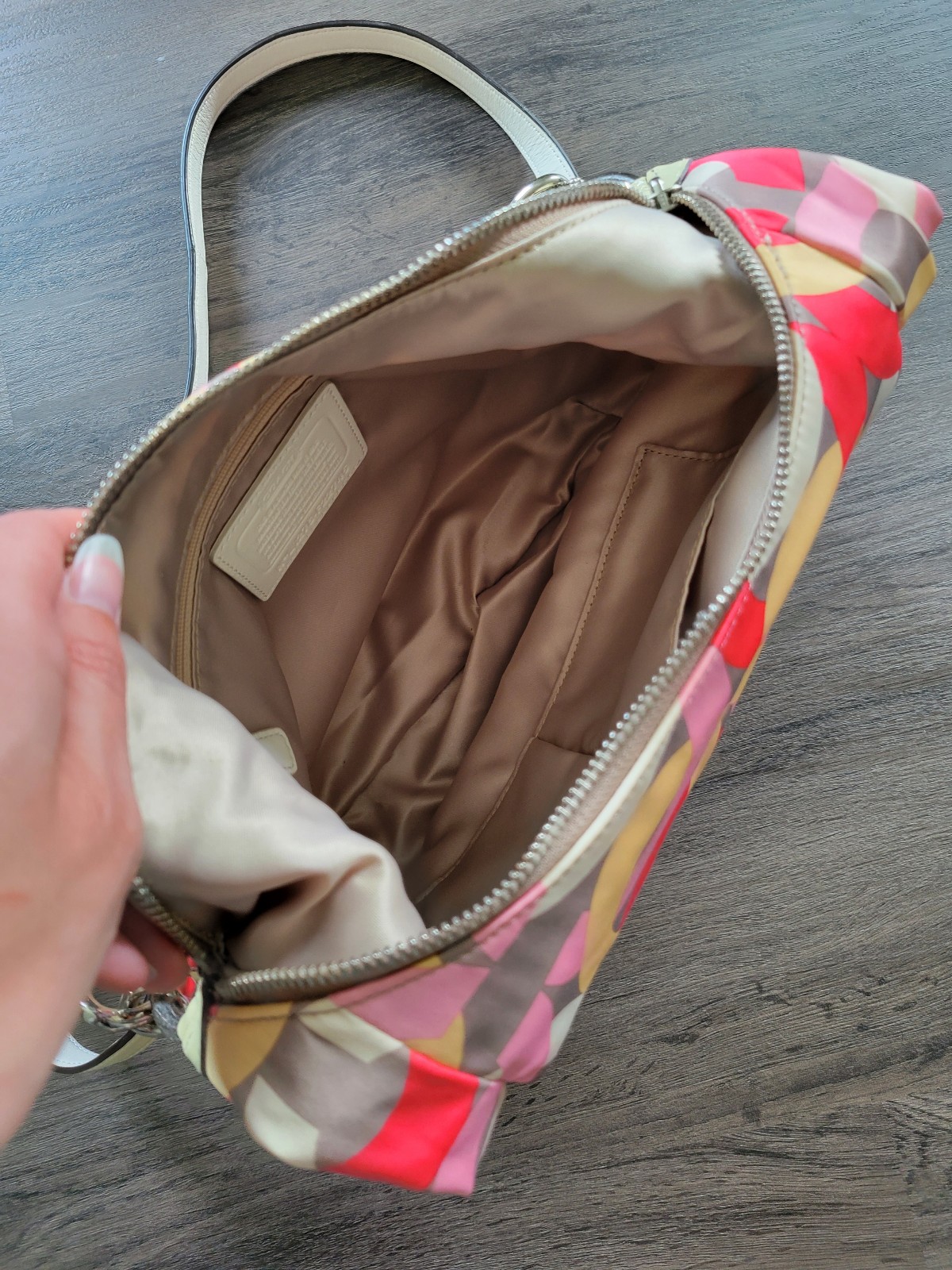 Coach Multicolored Pink shops 'C' Crossbody Satchel