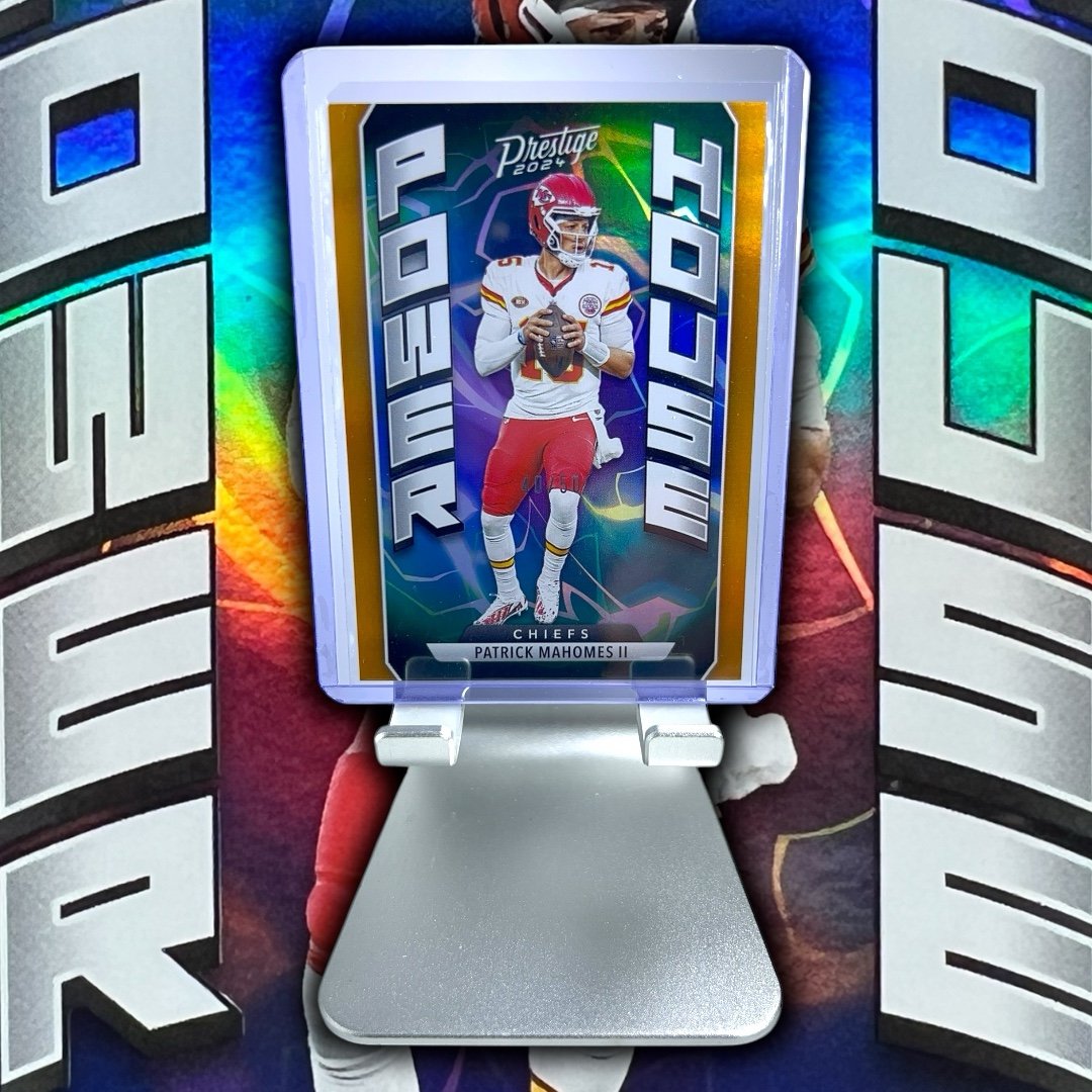 Patrick Mahomes Prestige Power House Orange Foil SP /50 Kansas City Chiefs
