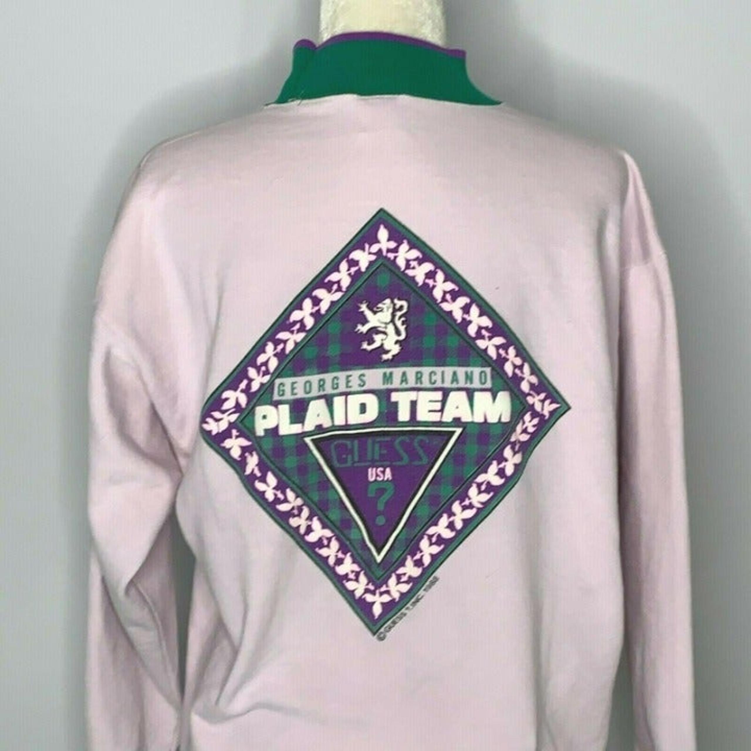 Vintage 80s Guess Sweatshirt M Purple