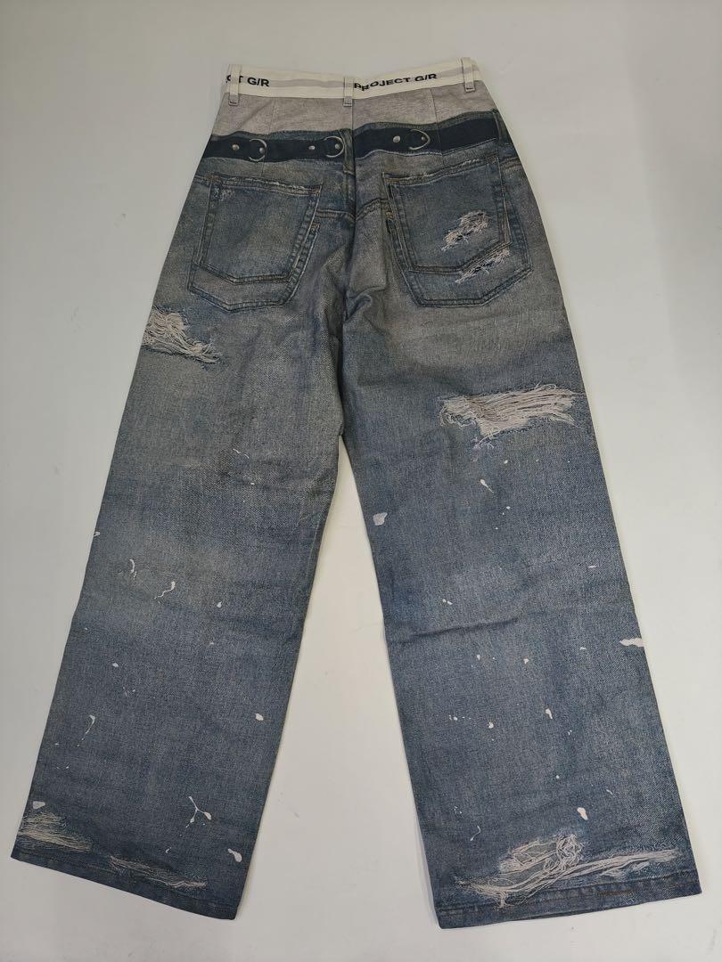 PROJECT G/R TROMPE-L'IL DENIM PANTS BLUE