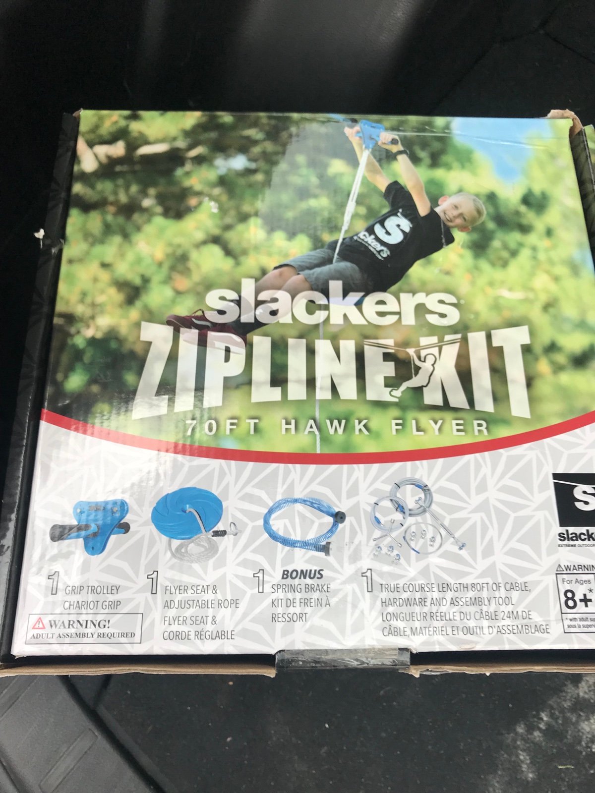 Slackers 70ft Hawk series zipline kit