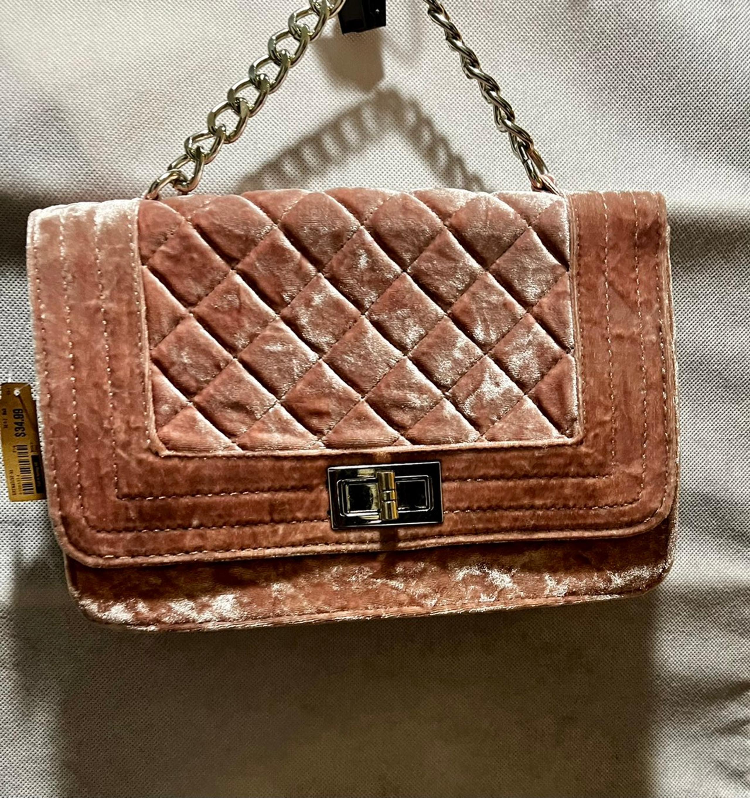 NWT Call it Spring Grenadine Crossbody velvet bag