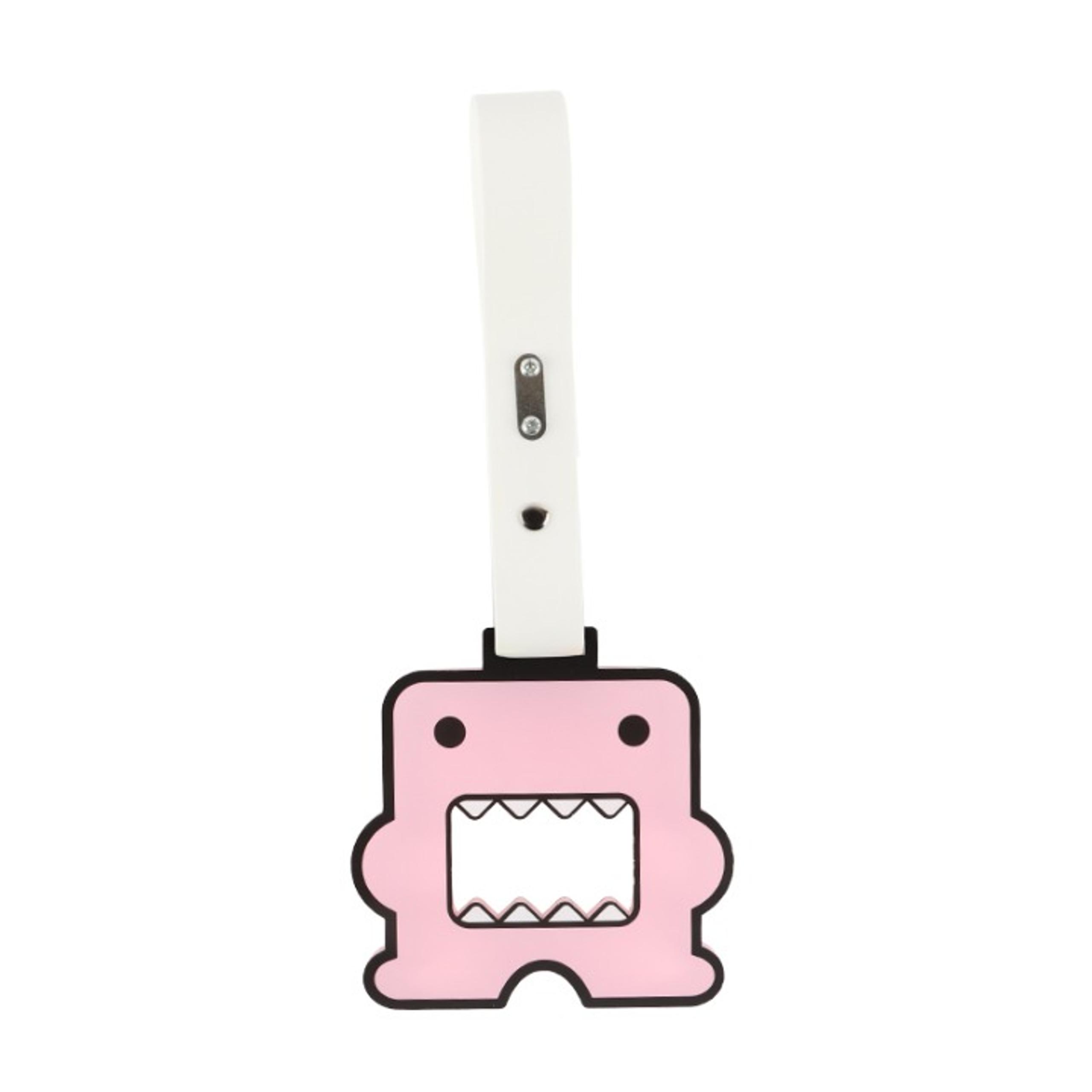 Brand New Domo Shaped Pink JDM TSURIKAWA Subway Bus Black Handle Strap Charm