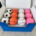 72-pack Odear High bounce ball Rubber Baseball Soccer Baseball Pink Hand Ball
