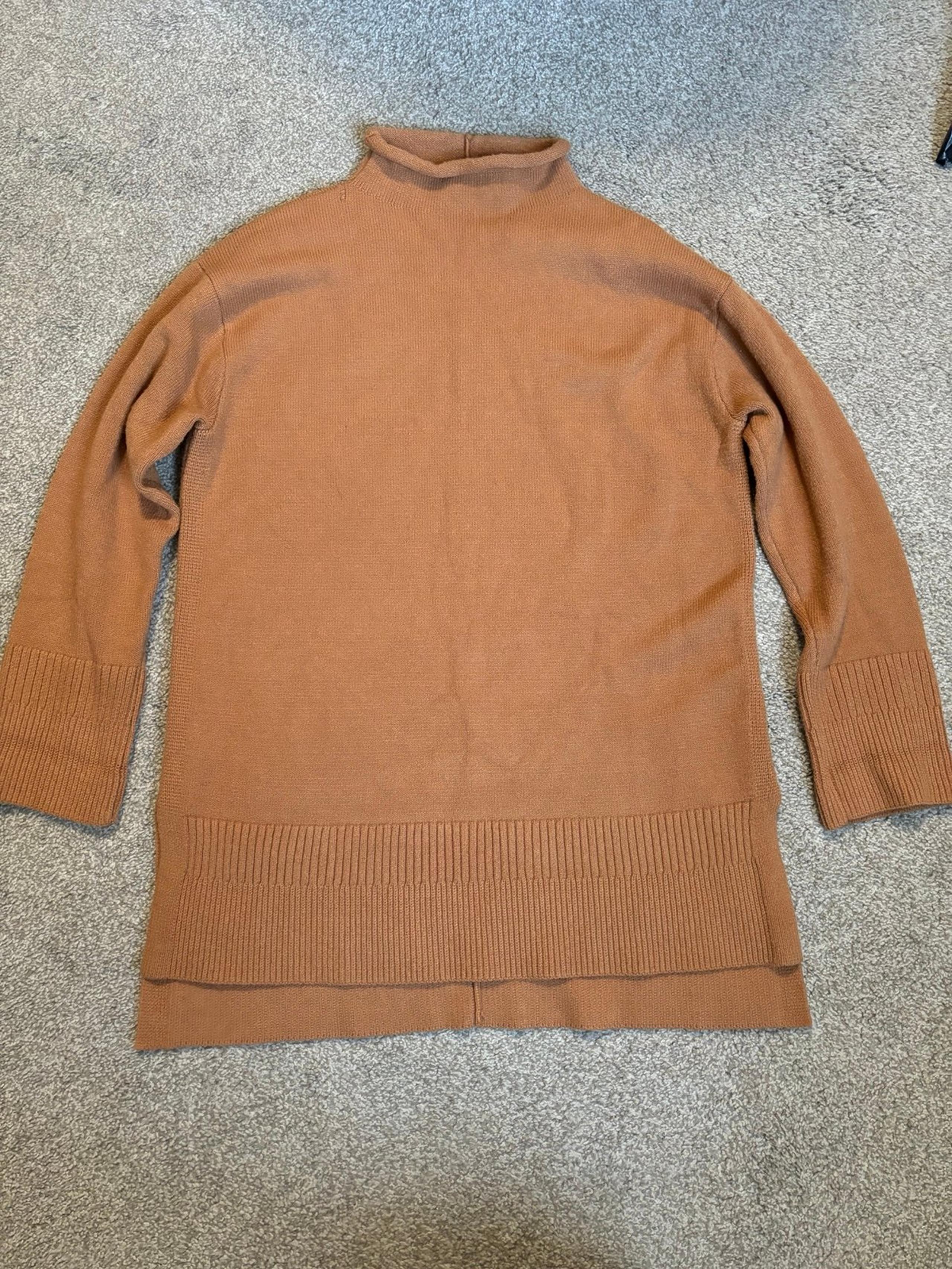 Moth by Anthropologie brown/tan mock neck sweater for women small