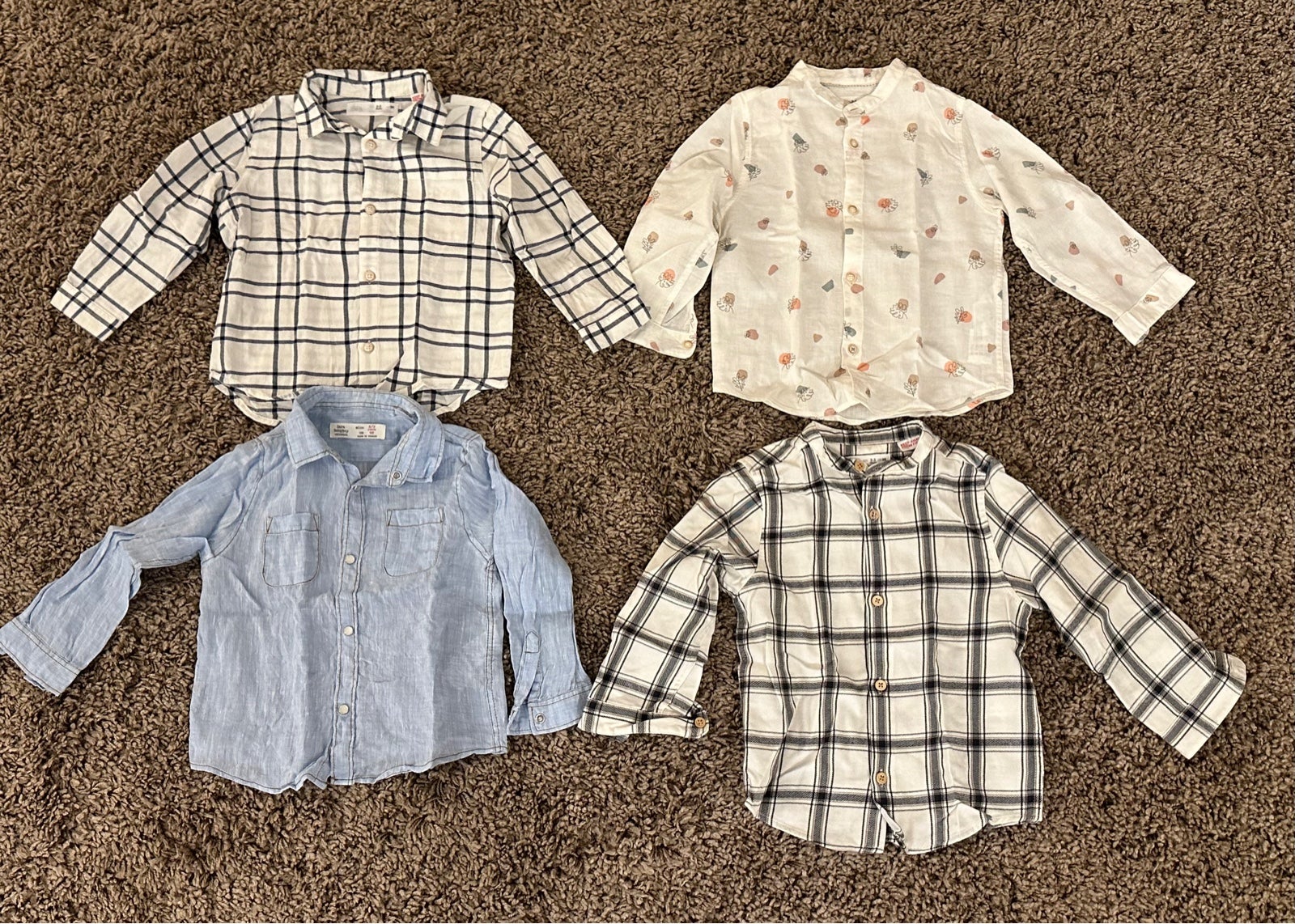 4 x Zara Kids Boys Shirts ( Size 2-3 years )