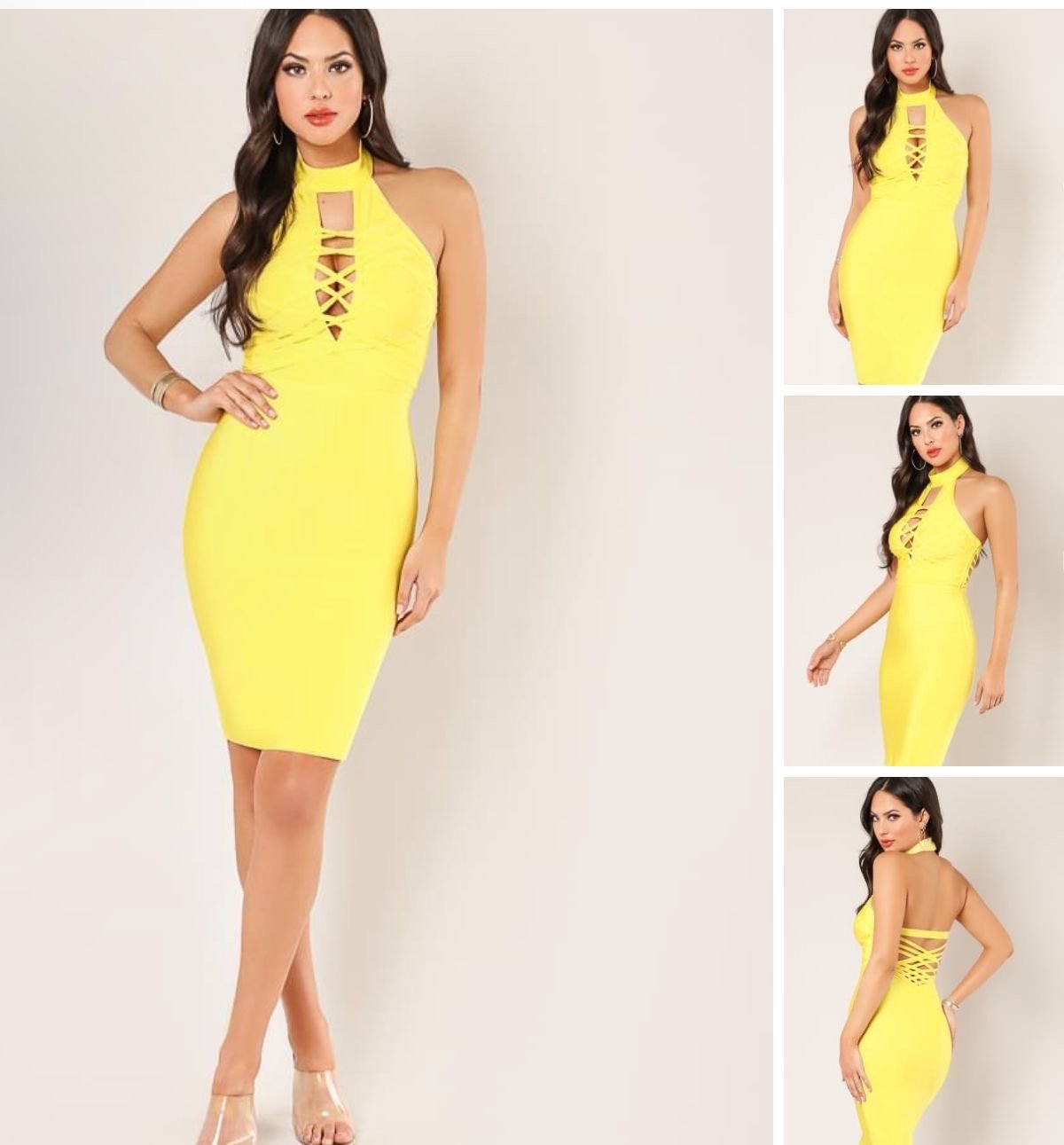 WOW Couture Bandage Dress in Periwinkle