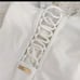 MICHAEL KORS BACK LACE UP ONE PIECE SWIMSUIT WHITE SWIMWEAR SIZE 8, 14 new!!!