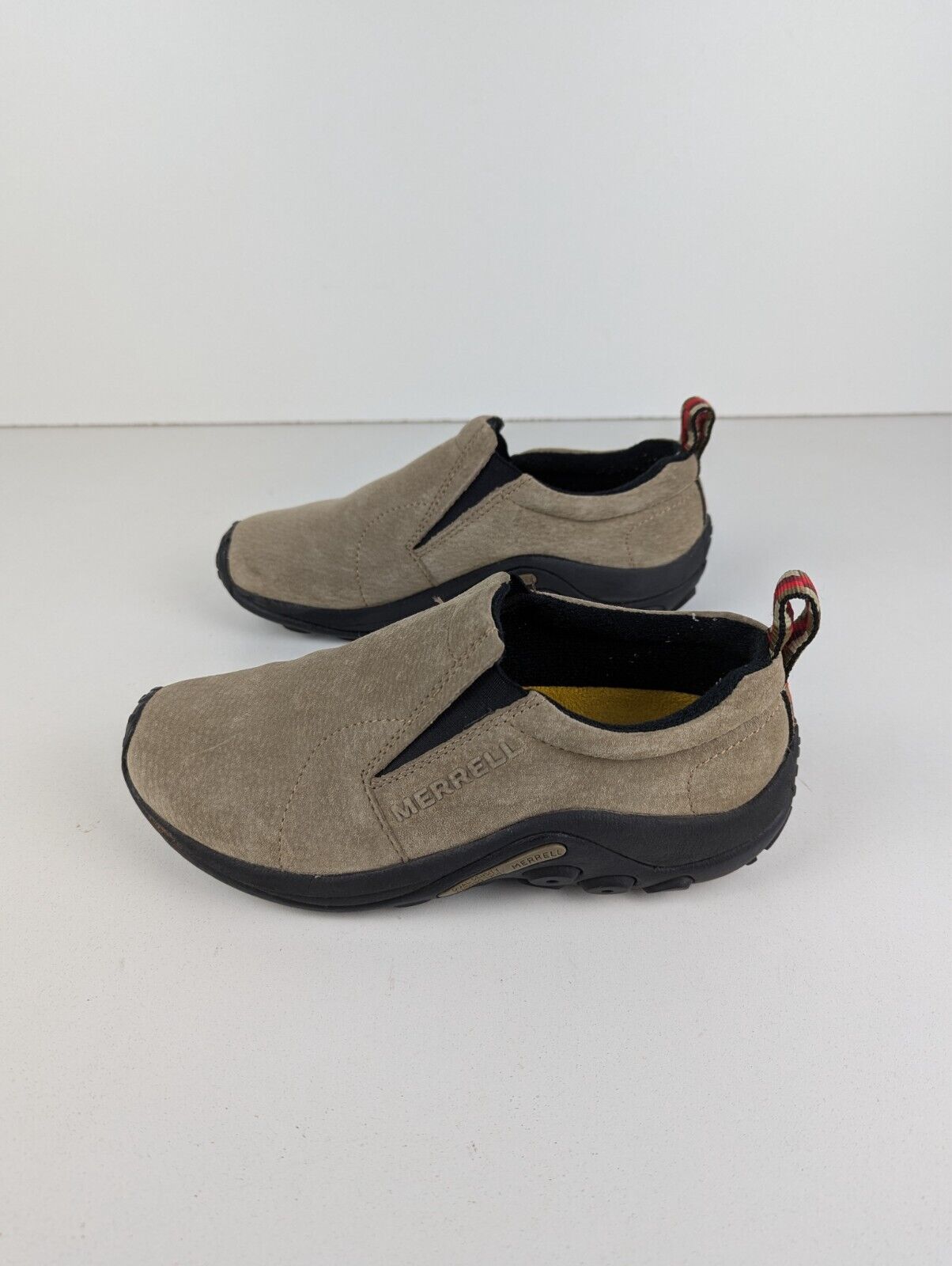 Merrell Jungle Moc Classic Taupe Slip-on Shoes Suede Leather Size 6