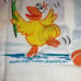 Vintage Sesame Street Muppets Learning Colors Twin Flat Bedsheet & 2 Pillow Case