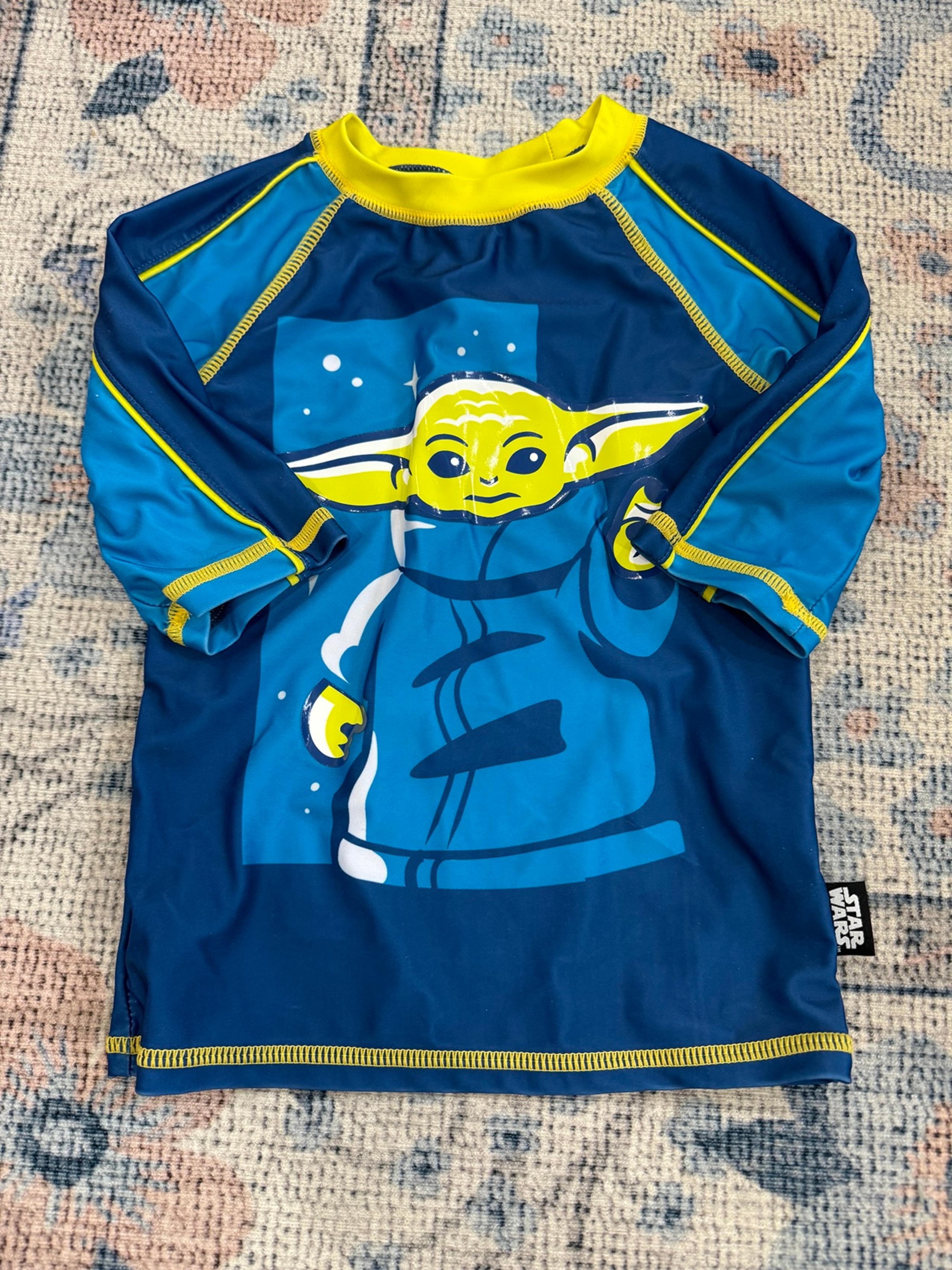 Disney Star Wars Yoda Swim Rash Gaurd Size 4