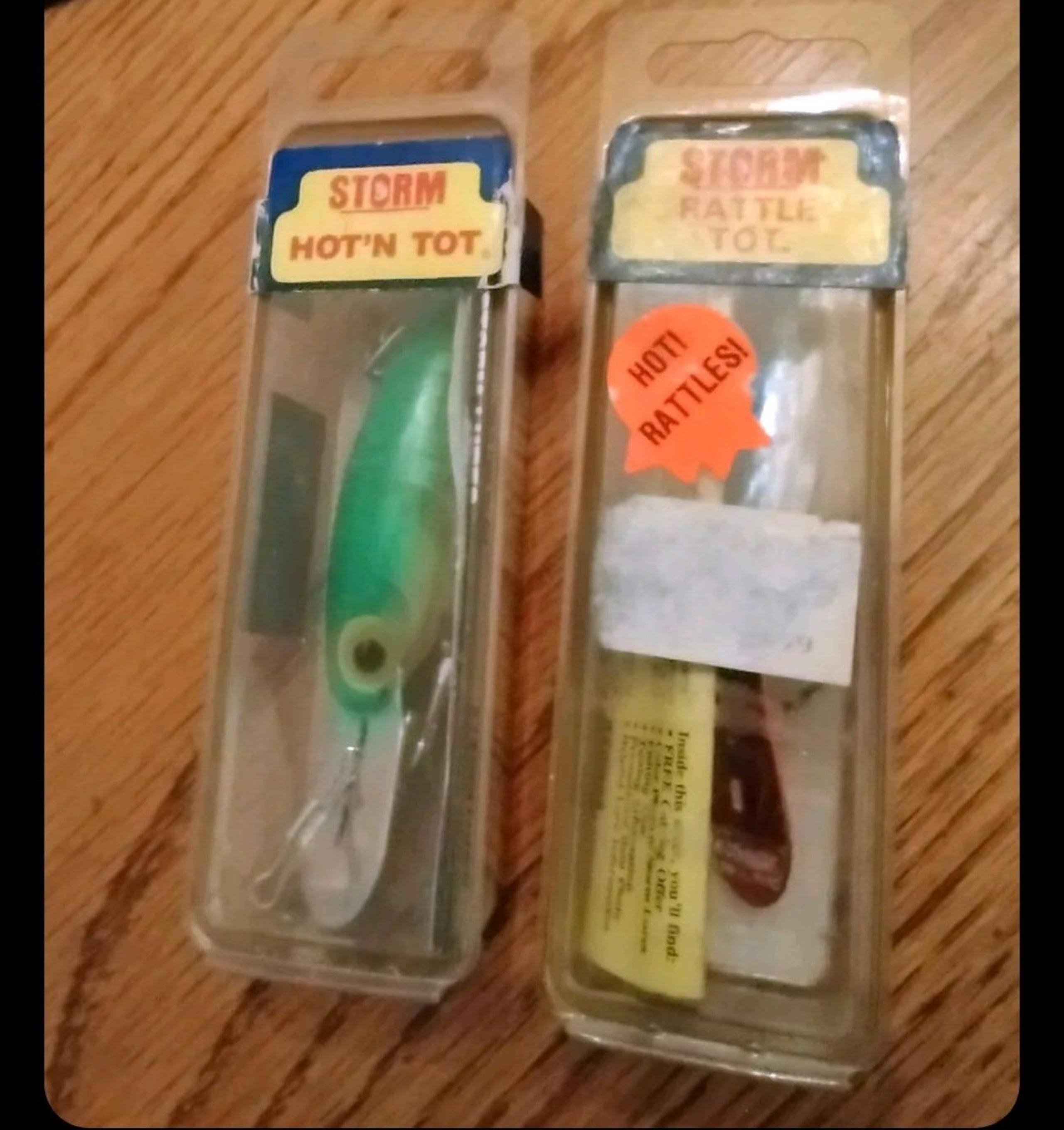 2 Vintage Pre Rapala Hot n Tot Fishing Lure . New in package. - Storm