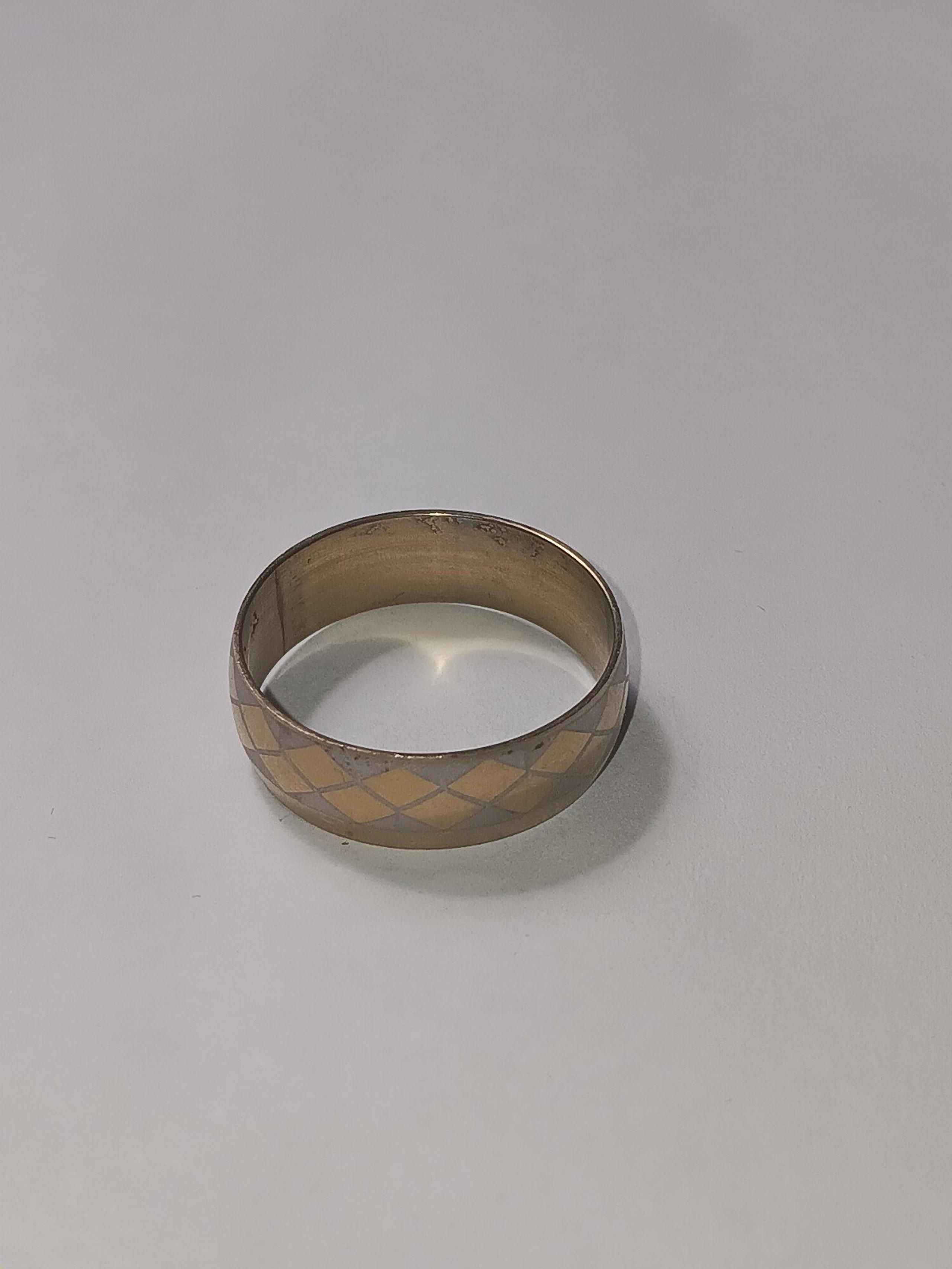 New Gold Diamond Chess High IQ Design Stainless Steel Ring His or Her Size 11