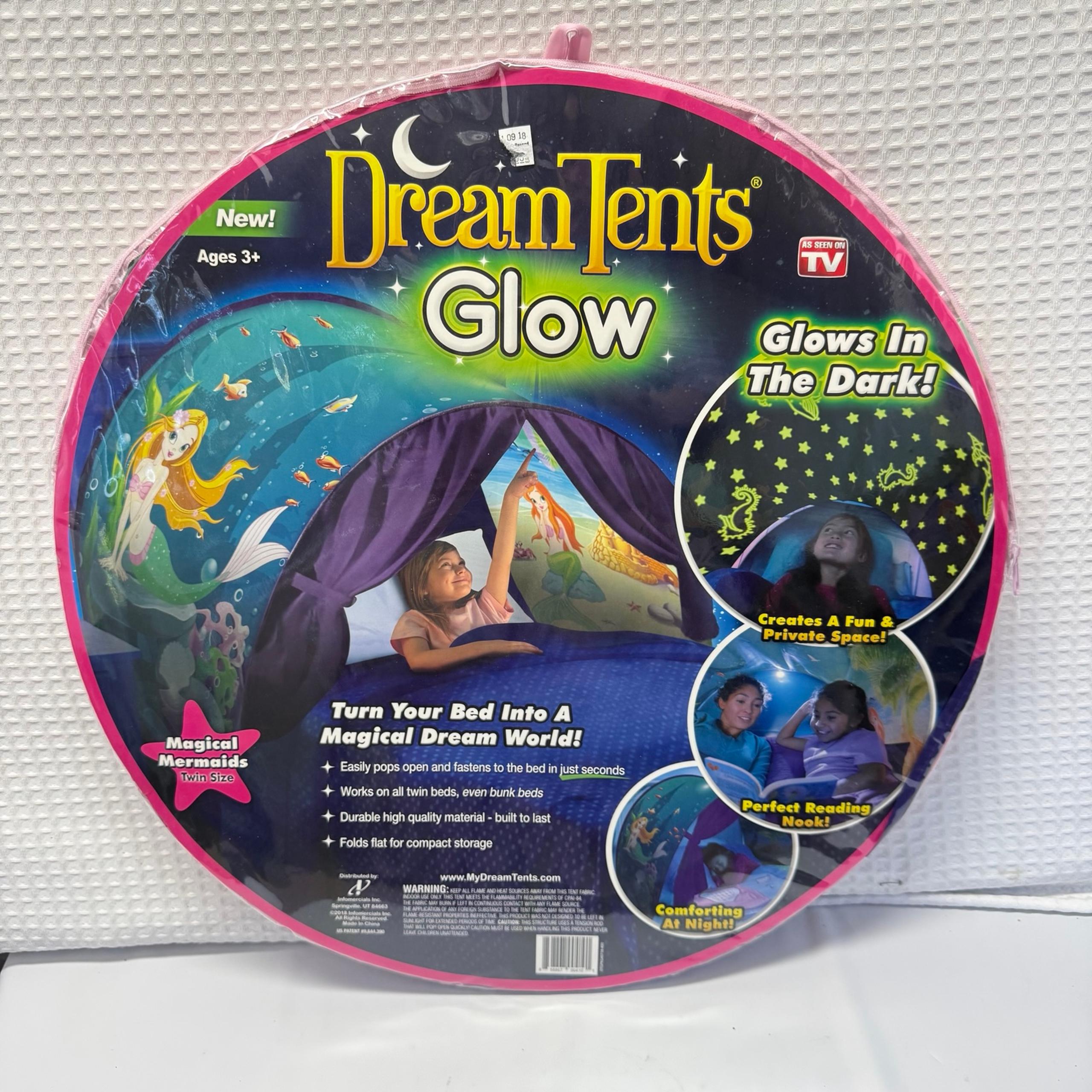 Dream Tents Pop Up Tent Winter Wonderland Twin Size Bed Toys Kids