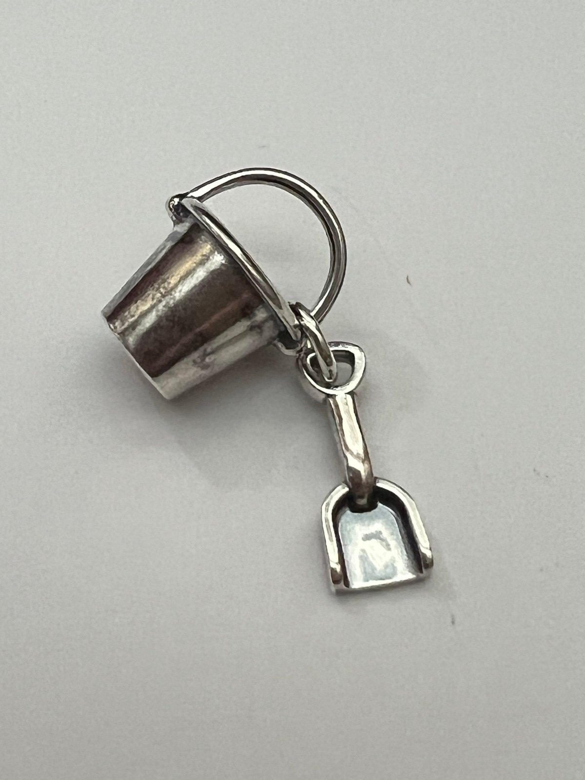 James Avery Silver Pail Bucket and Shovel Charm - Retired