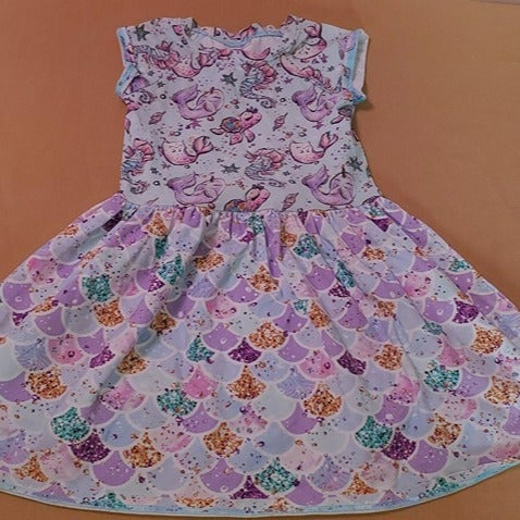 Twinkie Tush Size 5 Tea Party Dress Mermaid Underwater Tog Girls 5T twirl