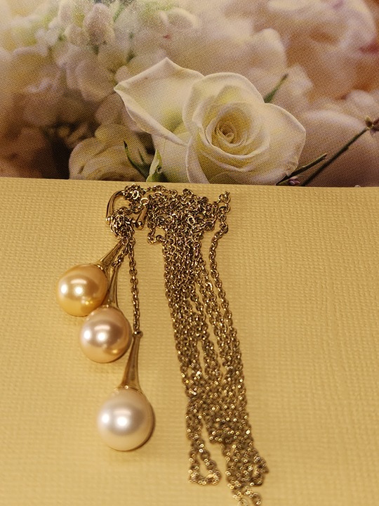 #1767, MISAKI MONACO , PRECIOUS CULTURED  PEARLS NECKLACE 15.5"