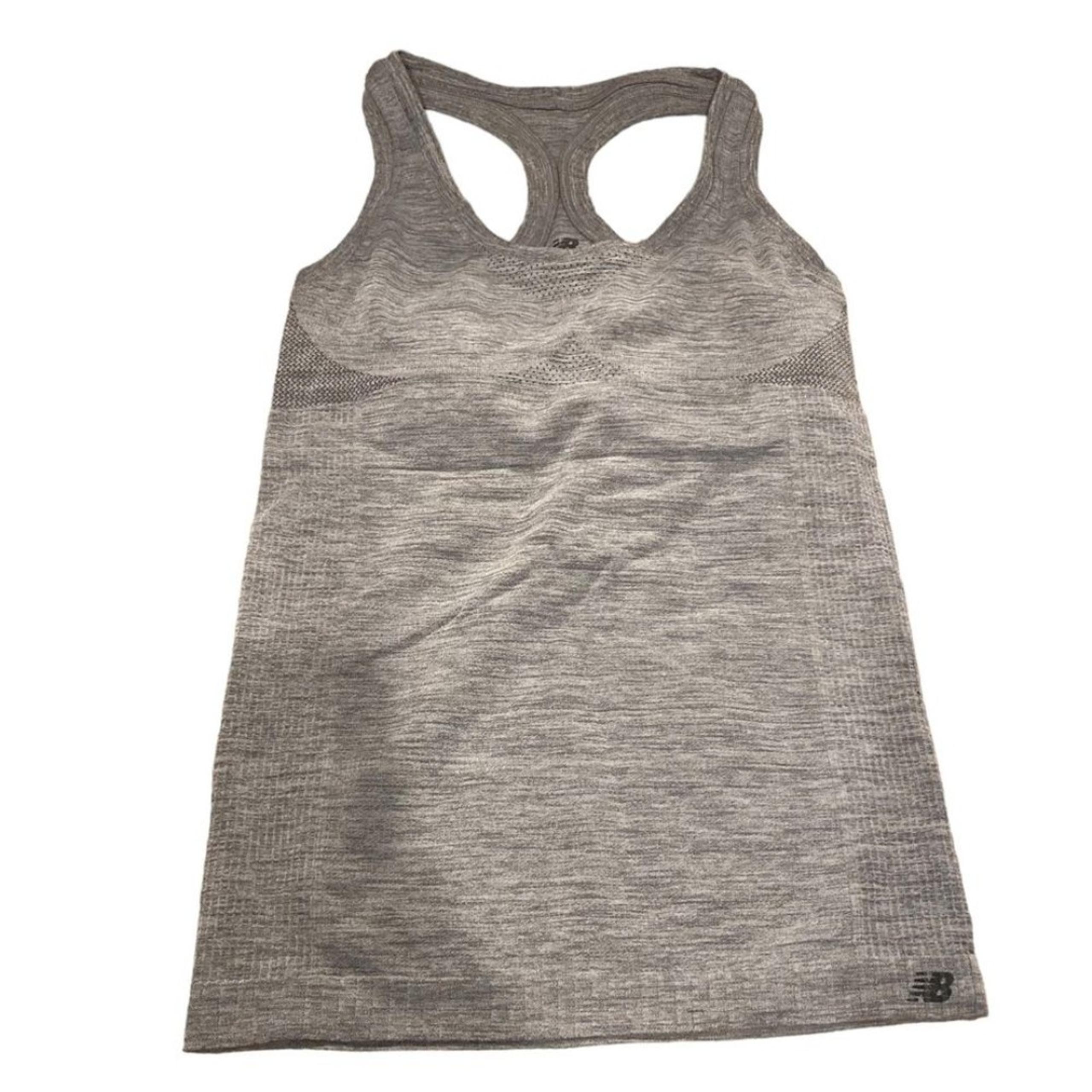 Women S Gray Racerback Athletic Tank Padded - New Balance