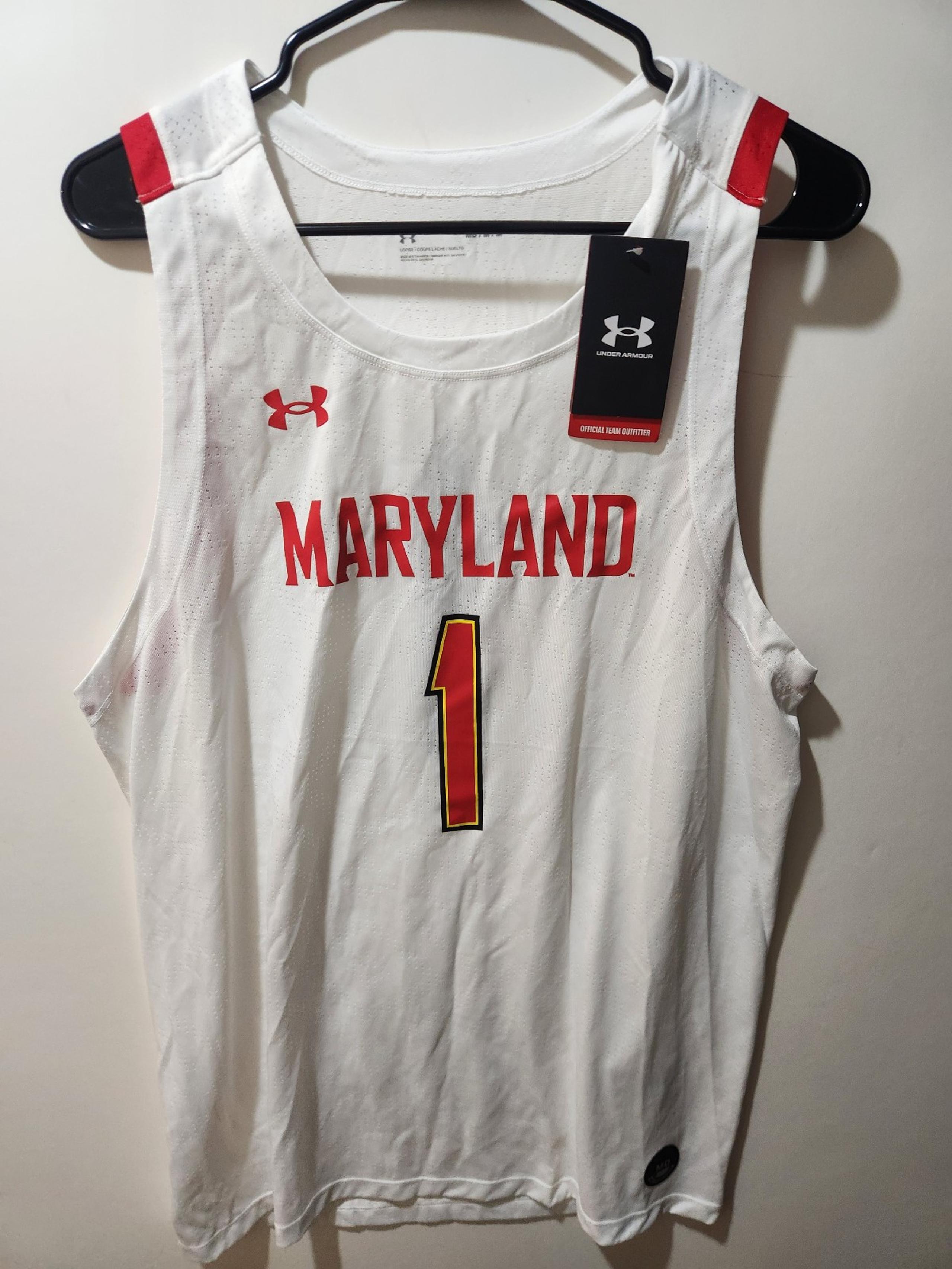 MEDIUM -- Under Armour Maryland Terrapins Terps Basketball Jersey NWT