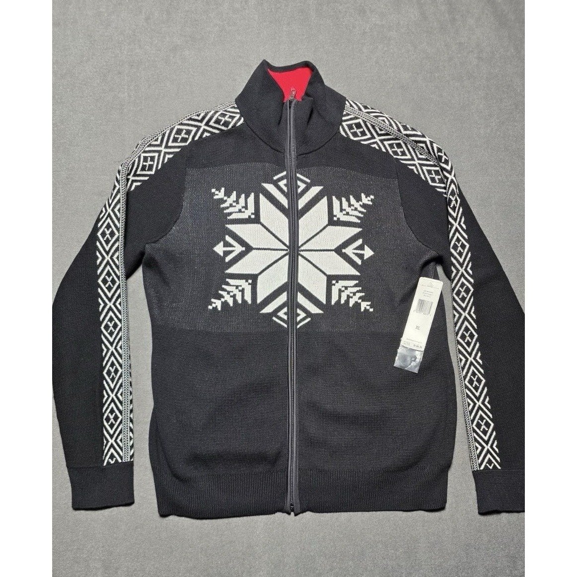 Polo Ralph Lauren Women's Snowflake Estate Full Rib Zip Sweater Size XL Winter