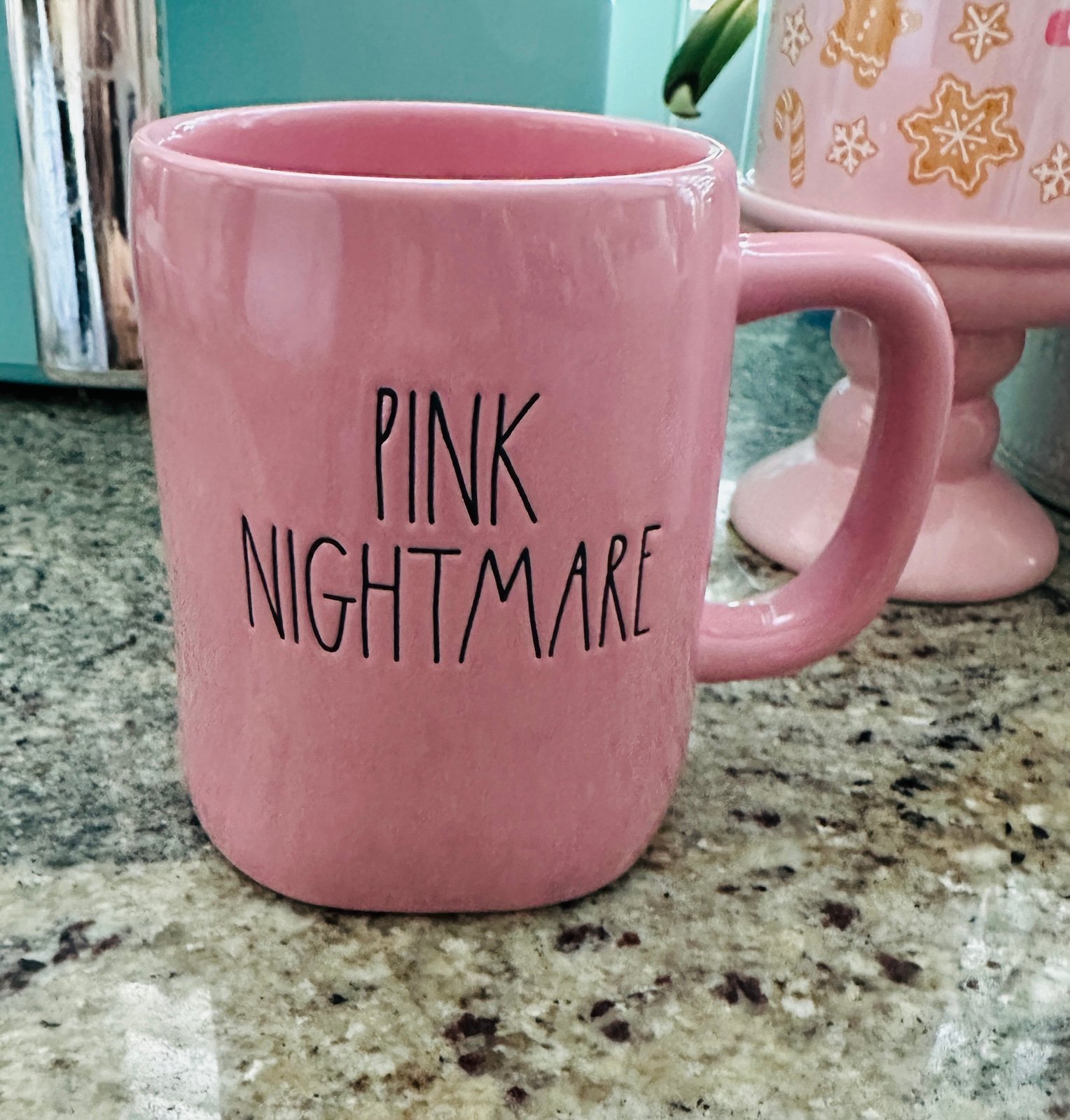 Rae Dunn Pink Nightmare Mug