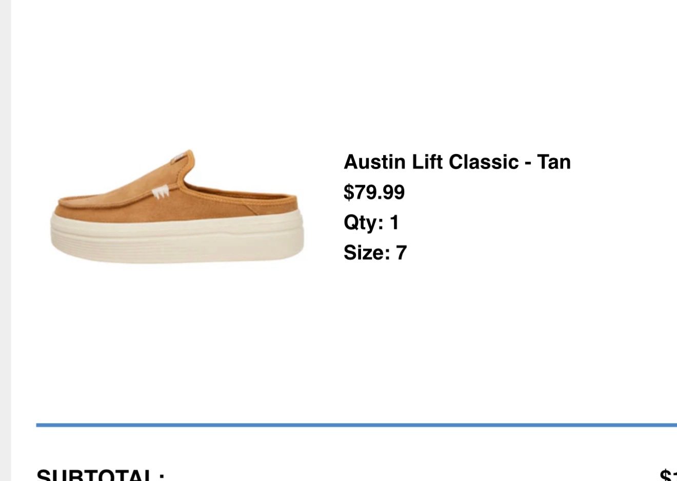 Hey Dude Austin Lift