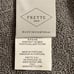 FRETTE 1x Hand Towel Made Portugal Rhombus Terry Grey 100% Cotton 20 X30 New