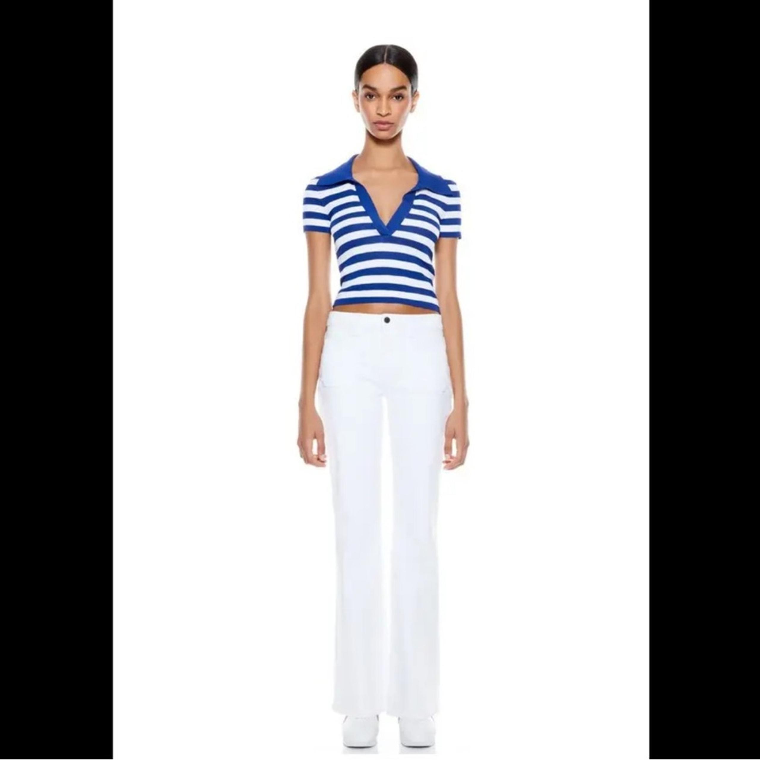 Alice + Olivia Sebastian Patch Pocket Flare Jean
