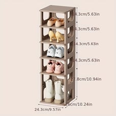 1pc Light Luxury Multi-layer Assembly Shoe Rack, Dust-SHRFDH