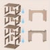 1pc Light Luxury Multi-layer Assembly Shoe Rack, Dust-SHRFDH