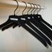 MOSCHINO H&M 6 PCS OF BLACK VELVET FANCY CLOTHES HANGERS