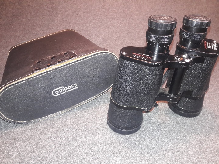 Vintage Compass Binocular Light Weight Triple Tested 7 x 50 No. 32709