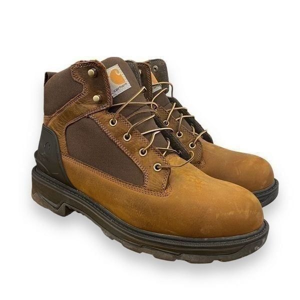 Carhartt Boots Men's 14 Brown Ironwood WP 6in Alloy Toe FT6010-M Leather Nylon