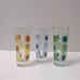 Vintage Mid-Century Cerve Tall Shot Glasses, Set Of 3, Italy Amoeba Barware MCM