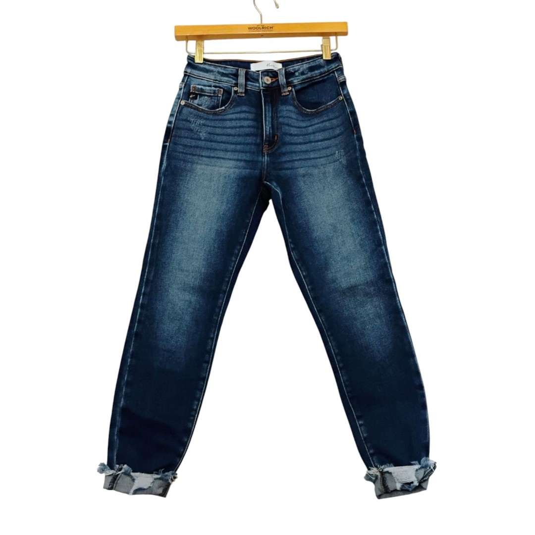 KanCan High Rise Skinny Ankle Jeans Women’s 24 Ripped Hem Distressed (24×26)