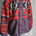 Men Fleece Western Aztec Print Long Sleeve Snap Button Down Zip Up Shacket Ja