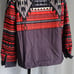 Men Fleece Western Aztec Print Long Sleeve Snap Button Down Zip Up Shacket Ja