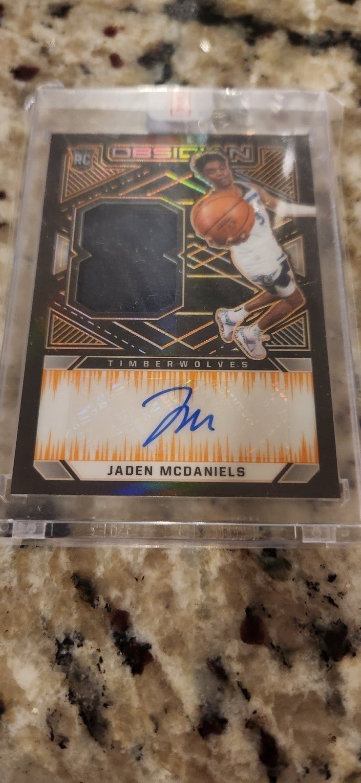 Numbered jaden McDaniels /35 AND Karl anthony towns