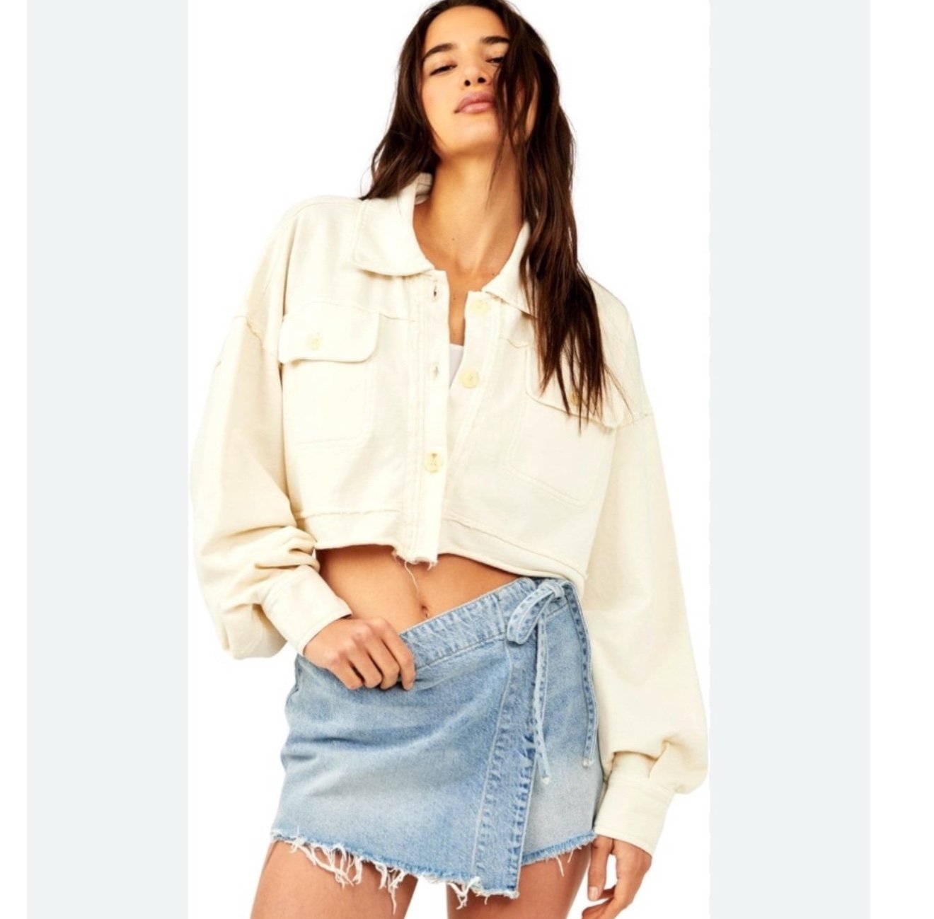 Free People Saturday Shirt Jacket XSmall