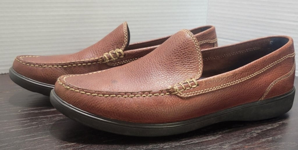 Cole Haan Sutton C11740 Venetian Woodbury Grain Loafer Mens Size 11M